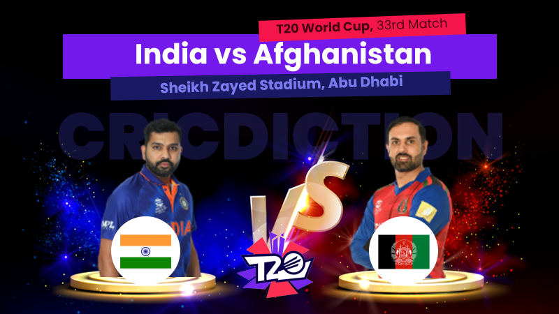 IND vs AFG, 33rd Match
