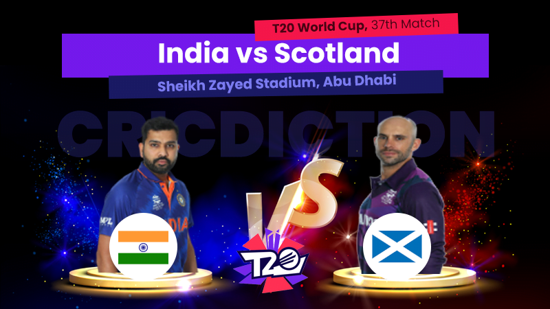 IND vs SCO, 37th Match