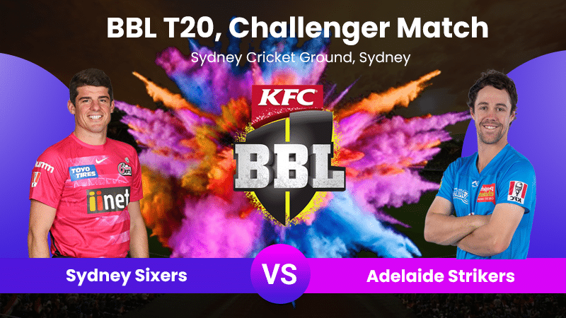 Sydney Sixers vs Adelaide Strikers,Challenger Match