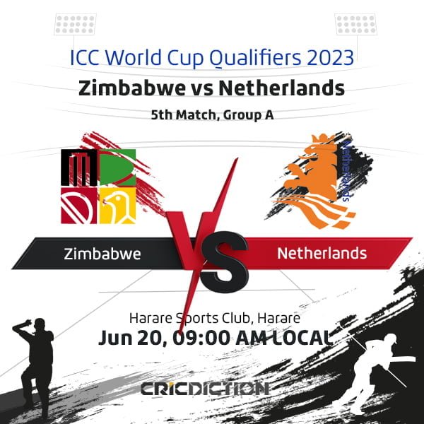 Zimbabwe vs Netherlands, 5th Match, Group A