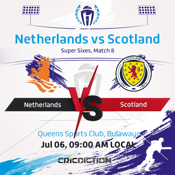 Netherlands vs Scotland, Super Sixes, Match 8