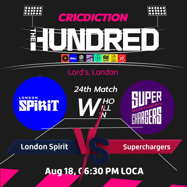 London Spirit vs Northern Superchargers, 24th Match