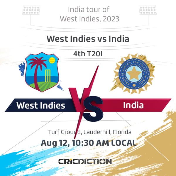 West Indies vs India, 4th T20I - Live Cricket Score, Commentary