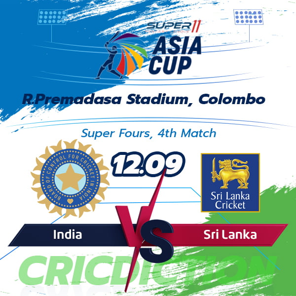 India vs Sri Lanka, Super Fours, 4th Match