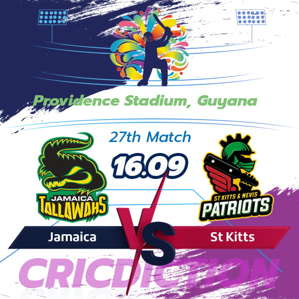 Jamaica Tallawahs vs St Kitts and Nevis Patriots, 27th Match