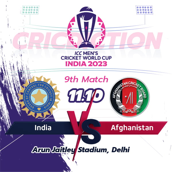 India vs Afghanistan, 9th Match