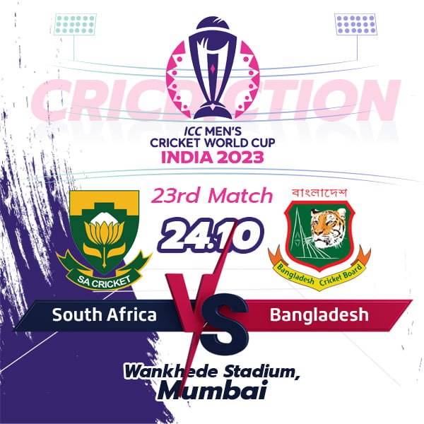 South Africa vs Bangladesh, 23rd Match