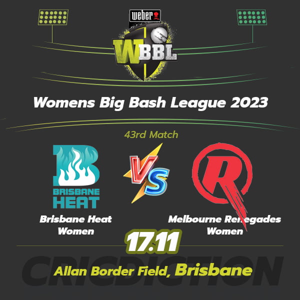 Brisbane Heat Women vs Melbourne Renegades Women, 43rd Match