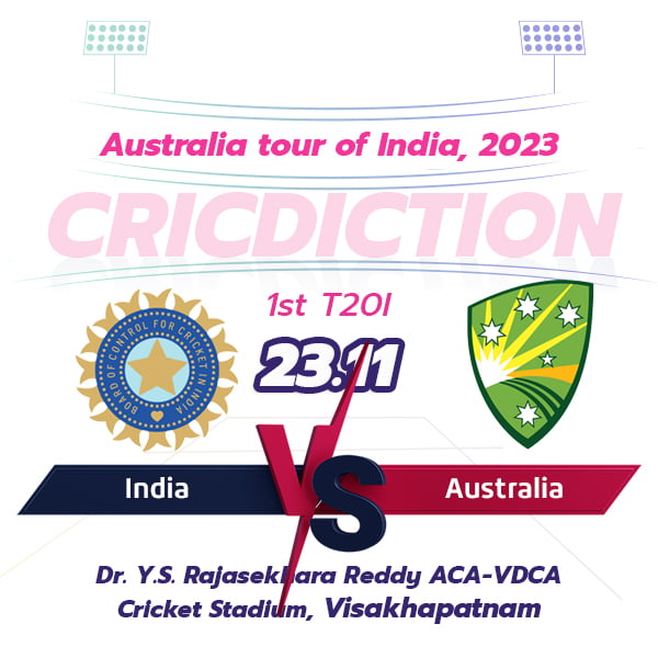 India vs Australia, 1st T20I