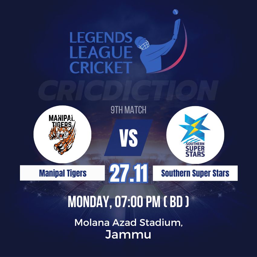Manipal Tigers vs Southern Super Stars, 9th Match