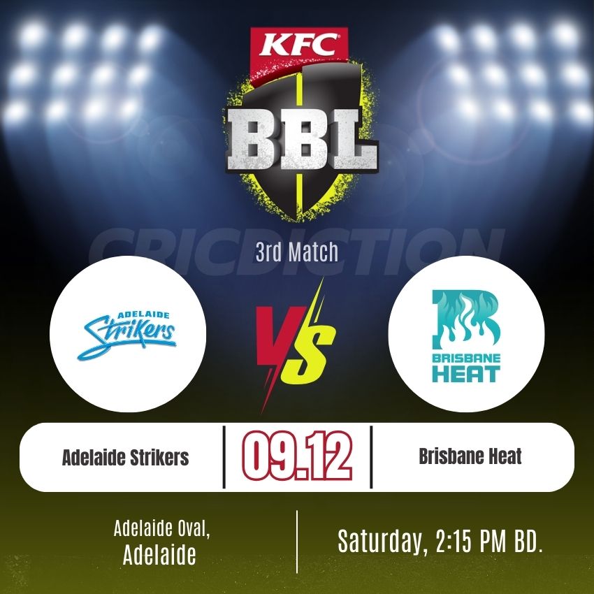 Adelaide Strikers vs Brisbane Heat, 3rd Match